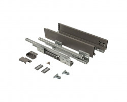 Комплект ящика Firmax Smartline, длина 450 мм, высота 84 мм, Push-to-Open, антрацит, FRM0745.043/84P